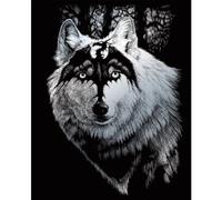 Royal & Langnickel SILF28 Feuille d'argent 8" x 10" Le Loup au Dragon