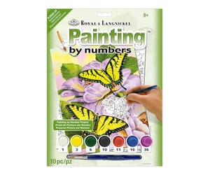 Royal & Langnickel Swallowtail Butterflies Design Paint by Numbers Kit