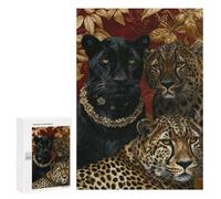 Royal Leopard Portrait -1 Puzzle 1000 Pièces Educa Jouet en Bois Cadeau Unique Décoration Intérieure Jeu Éducatif Challenge Toy Adultes Et Enfants À Partir De 14 Ans 300 PCS