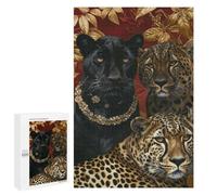 Royal Leopard Portrait -1 Puzzle 1000 Pièces Educa Jouet en Bois Cadeau Unique Décoration Intérieure Jeu Éducatif Challenge Toy Adultes Et Enfants À Partir De 14 Ans 1000 PCS