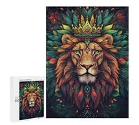 Royal Lion Art Print Puzzle 1000 Pièces Educa Jouet en Bois Cadeau Unique Décoration Intérieure Jeu Éducatif Challenge Toy Adultes Et Enfants À Partir De 14 Ans 500 PCS
