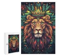 Royal Lion Art Print Puzzle 1000 Pièces Educa Jouet en Bois Cadeau Unique Décoration Intérieure Jeu Éducatif Challenge Toy Adultes Et Enfants À Partir De 14 Ans 1000 PCS