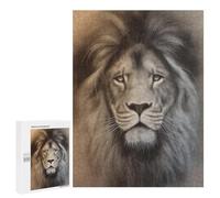 Royal Lion Portrait Art Print Puzzle 1000 Pièces Educa Jouet en Bois Cadeau Unique Décoration Intérieure Jeu Éducatif Challenge Toy Adultes Et Enfants À Partir De 14 Ans 500 PCS