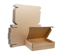 Royal Mail Lot de 25 boîtes d'expédition en carton ondulé C6 - 163 x 112 x 20 mm - Petites boîtes d'expédition A6 pour affaires, poster, ranger ou offrir (marron)