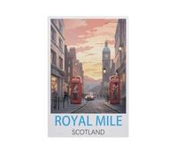 Royal Mile, Écosse，Puzzle 1000 Pièces Puzzle en Papier d'impression Haute Définition Défiez Le Problème Stimuler La Créativité Jeu Interactif（50x70cm）-AL34