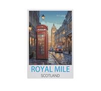 Royal Mile, Écosse，Puzzles Puzzle en Papier Abstrait 1000 Pièces Adultes Puzzles Haute Difficulté Cadeau d'apprentissage Créatif（50x70cm）-AL29
