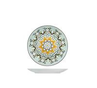 Royal Norfolk Jaipur Set 12 Piatti Frutta, Porcellana, Verde, 20cm