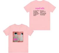 Royal Otis Merch Hickey Album T-shirt tendance unisexe à manches courtes T-shirt cool, rose, S