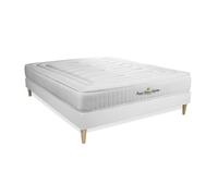 Royal Palace Bedding Ensemble sommier + Matelas Lancaster Ressorts ensachés et mémoire de Forme 140x200 | Epaisseur : 22 cm | Confort : Ferme