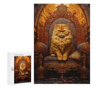 Royal Persian Cat Throne-12 Puzzle 1000 Pièces Educa Jouet en Bois Cadeau Unique Décoration Intérieure Jeu Éducatif Challenge Toy Adultes Et Enfants À Partir De 14 Ans 300 PCS