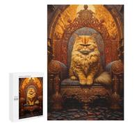 Royal Persian Cat Throne-12 Puzzle 1000 Pièces Educa Jouet en Bois Cadeau Unique Décoration Intérieure Jeu Éducatif Challenge Toy Adultes Et Enfants À Partir De 14 Ans 1000 PCS