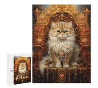 Royal Persian Cat Throne-13 Puzzle 1000 Pièces Educa Jouet en Bois Cadeau Unique Décoration Intérieure Jeu Éducatif Challenge Toy Adultes Et Enfants À Partir De 14 Ans 500 PCS