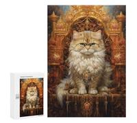 Royal Persian Cat Throne-13 Puzzle 1000 Pièces Educa Jouet en Bois Cadeau Unique Décoration Intérieure Jeu Éducatif Challenge Toy Adultes Et Enfants À Partir De 14 Ans 300 PCS