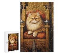 Royal Persian Cat Throne-14 Puzzle 1000 Pièces Educa Jouet en Bois Cadeau Unique Décoration Intérieure Jeu Éducatif Challenge Toy Adultes Et Enfants À Partir De 14 Ans 1000 PCS