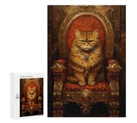 Royal Persian Cat Throne-3 Puzzle 1000 Pièces Educa Jouet en Bois Cadeau Unique Décoration Intérieure Jeu Éducatif Challenge Toy Adultes Et Enfants À Partir De 14 Ans 300 PCS