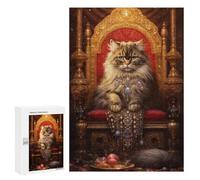 Royal Persian Cat Throne-4 Puzzle 1000 Pièces Educa Jouet en Bois Cadeau Unique Décoration Intérieure Jeu Éducatif Challenge Toy Adultes Et Enfants À Partir De 14 Ans 300 PCS