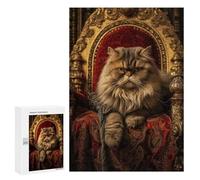 Royal Persian Cat Throne-8 Puzzle 1000 Pièces Educa Jouet en Bois Cadeau Unique Décoration Intérieure Jeu Éducatif Challenge Toy Adultes Et Enfants À Partir De 14 Ans 300 PCS