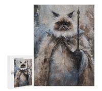 Royal Persian Cat with Umbrella Art Print Puzzle 1000 Pièces Educa Jouet en Bois Cadeau Unique Décoration Intérieure Jeu Éducatif Challenge Toy Adultes Et Enfants À Partir De 14 Ans 500 PCS