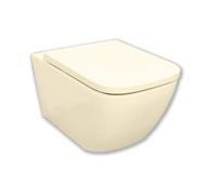 Royal Plaza Brevis Pack WC - 52.5cm - suspendu - sans bride - avec abattant frein de chute et quickrelease - Ivoire SW812167/SW812276