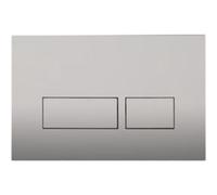 Royal Plaza Inala Plaque de commande WC boutons rectangulaires Argent 38161