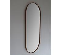 Royal plaza Intent miroir ovale avec cadre 90x38cm noir mat