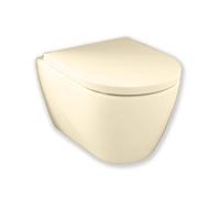 Royal Plaza Primo WC suspendu - 48.5cm - sans bride - racourci - avec abattant softclose - déclipsable - ivoire SW800110/SW800114