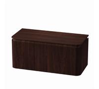 Royal Plaza Terra Edge Ensemble meuble de salle de bains - 100x45.5x46cm - plan de toilette - 2 tiroirs - châtaignier (noyer) SW1449113/SW1418399