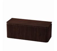 Royal Plaza Terra Edge Ensemble meuble de salle de bains - 120x45.5x46cm - plan de toilette - 2 tiroirs - châtaignier (noyer) SW1449115/SW1418397