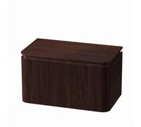 Royal Plaza Terra Edge Ensemble meuble de salle de bains - 80x45.5x46cm - plan de toilette - 2 tiroirs - châtaignier (noyer) SW1449111/SW1418402