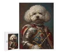 Royal Poodle in Armor Puzzle 1000 Pièces Educa Jouet en Bois Cadeau Unique Décoration Intérieure Jeu Éducatif Challenge Toy Adultes Et Enfants À Partir De 14 Ans 500 PCS