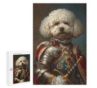 Royal Poodle in Armor Puzzle 1000 Pièces Educa Jouet en Bois Cadeau Unique Décoration Intérieure Jeu Éducatif Challenge Toy Adultes Et Enfants À Partir De 14 Ans 1000 PCS