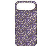 Royal Purple Yellow Triangle Circle Dots Round Art Pattern Coque pour iPhone Air