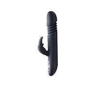 Royal Rabbits Bunny Thrust 10X Thrusting Rabbit Vibrator - Black