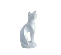 Royal Rapture Urn for Ashes Charming Funeral Memorial Cremation Cat Figurine Pet Love Urns Decorative|Alloy|(Pearl Cat, 9") RCM01-04