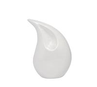 Royal Rapture Urn for Ashes Cremation Memorial Funeral Teardrop Jar Love Urns Decorative Human Adult Child (White, 8") RT01-01