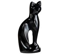 Royal Rapture Urne funéraire charmante funéraire en forme de chat - Urne décorative en alliage - Chat noir, 22,9 cm - RCM01-02