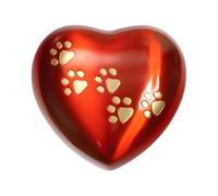 Royal Rapture Urne funéraire en forme de cœur pour chien ou chat Rouge 12,7 cm