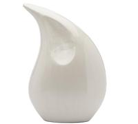 Royal Rapture Urne funéraire funéraire en Forme de Goutte d'eau pour Cendres - Urne décorative Humaine Adulte Enfant (Blanc, 30,5 cm) RT01-05