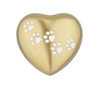 Royal Rapture Urne funéraire funéraire en Forme de Patte de cœur pour Animal Domestique Chien Chat | sans Support (doré, 12,7 cm) RHP03-05