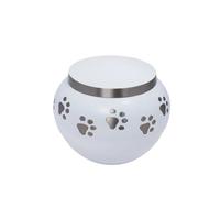 Royal Rapture Urne funéraire funéraire gravée en forme de patte pour chien ou chat - 10,2 cm (petit) et 15,2 cm (grand) (10,2 cm, petit) - Blanc