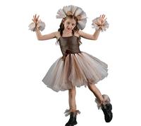 Royal Roar Dress - Robe de costume de lion, tenue de concours de beauté | Robe de lion pour filles avec un design élégant sur le thème des animaux, parfaite pour Halloween, les spectacles sur scène