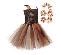Royal Roar Dress - Robe de costume de lion, tenue de concours de beauté | Robe de lion pour filles avec un design élégant sur le thème des animaux, parfaite pour Halloween, les spectacles sur scène