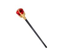 Royal Scepter King Queen Toy 48CM Théâtre Halloween Prop Thème Party Favors Cosplay Supply Rouge Simulation Sceptre Royal Sceptre Toy Halloween Party Supplies Sceptre Prop