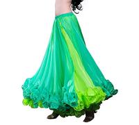 ROYAL SMEELA Danse du Ventre Costume Femme ATS Tribal 25 Verges Jupe Flamenco Volants de Dentelle Jupes Big Swing Tribal Costume de Danse