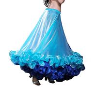 ROYAL SMEELA Danse du Ventre Costume Femme ATS Tribal 25 Verges Jupe Flamenco Volants de Dentelle Jupes Big Swing Tribal Costume de Danse