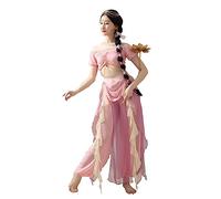 ROYAL SMEELA Déguisement Princesse Jasmine pour Femme Robe de Aladdin Adulte Arabe Déguisement Jasmin Princesse Hauts et Pantalons,Costume d'halloween,Vêtements de Carnaval Cosplay Jasmine Adulte