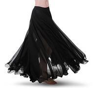 ROYAL SMEELA Jupe Danse du Ventre ATS Voile Maxi Full Jupes Tribal Robe de Danse Mousseline Jupe Longue Flamenco Femme 720 degrés Grande Swing Jupe Costumes Danse Orientale