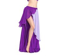 ROYAL SMEELA Jupe Danse Orientale Femme Jupe Longue Boheme Jupe Danse du Ventre Vêtements de Danse Jupes Mousseline Sexy Costume De Performance Tenue Danse Orientale Femme Jupes Danseuse Orientale