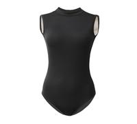 ROYAL SMEELA justaucorps col montant justaucorp de danse classique femme adulte justaucorps dos nu body sans manche femme justaucorp danseuse pour femme justaucorps ballet body danse classique