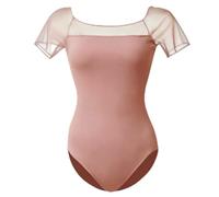 ROYAL SMEELA Justaucorps De Ballet Manche Courte Femme Justaucorp Body Danse Classique Maille Adulte
